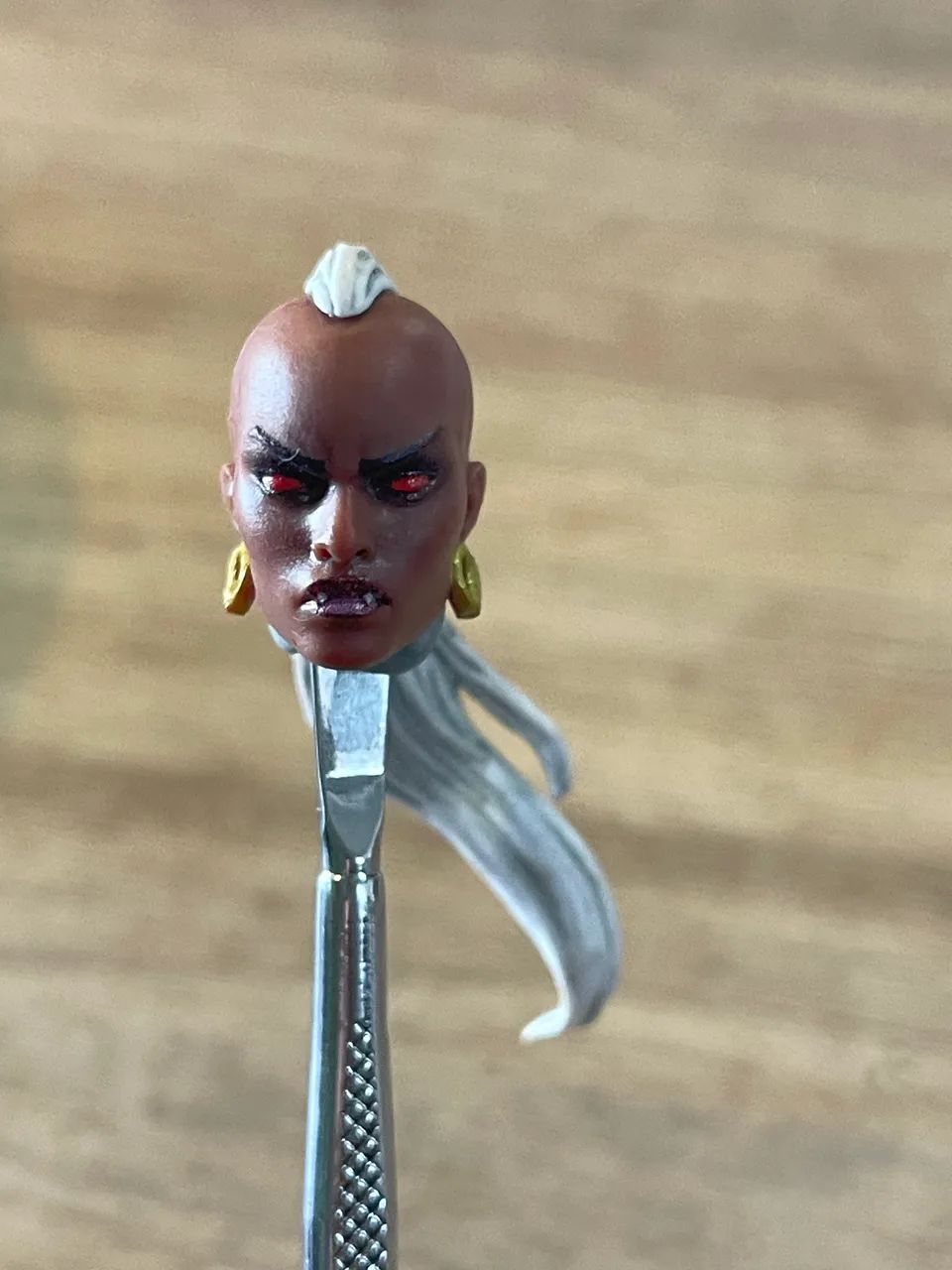 Head tempestade vampira 1/12 Marvel legends  - Foto 3