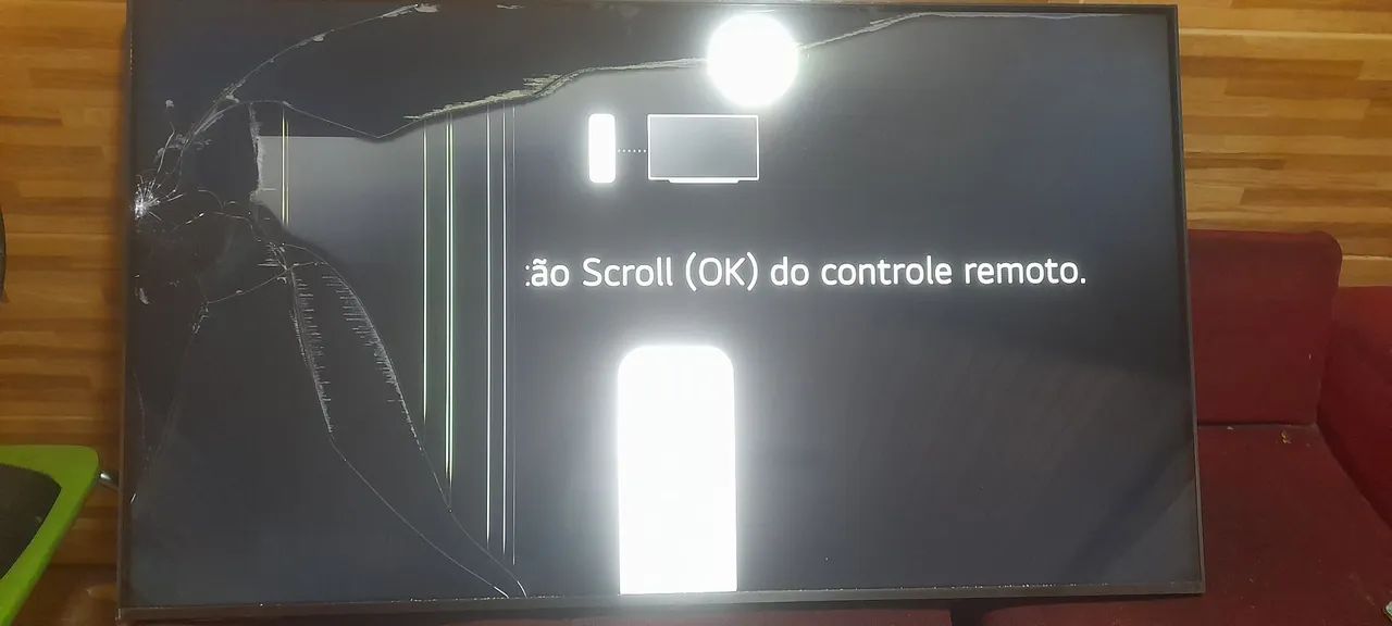 Tv smart 55 polegadas tela quebrada 