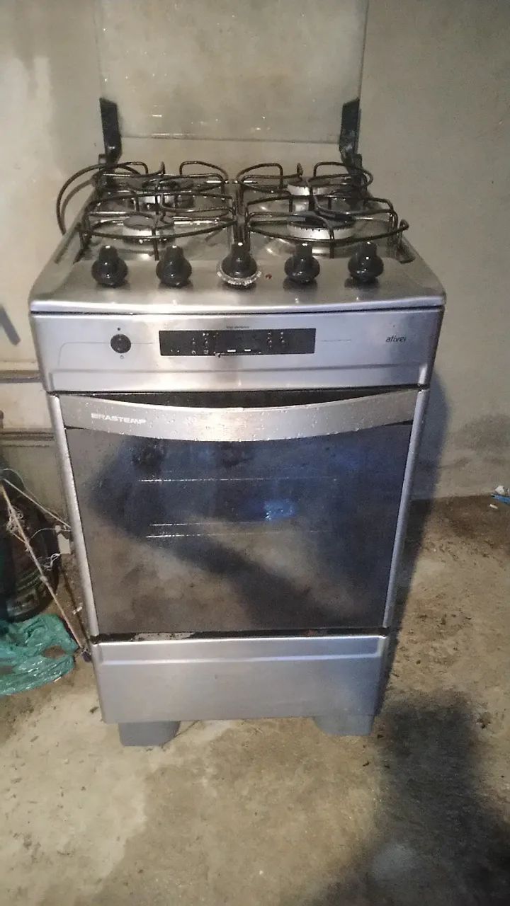 Fogão Brastemp  4 bocas cor Inox com grill e timer digital  - Foto 3