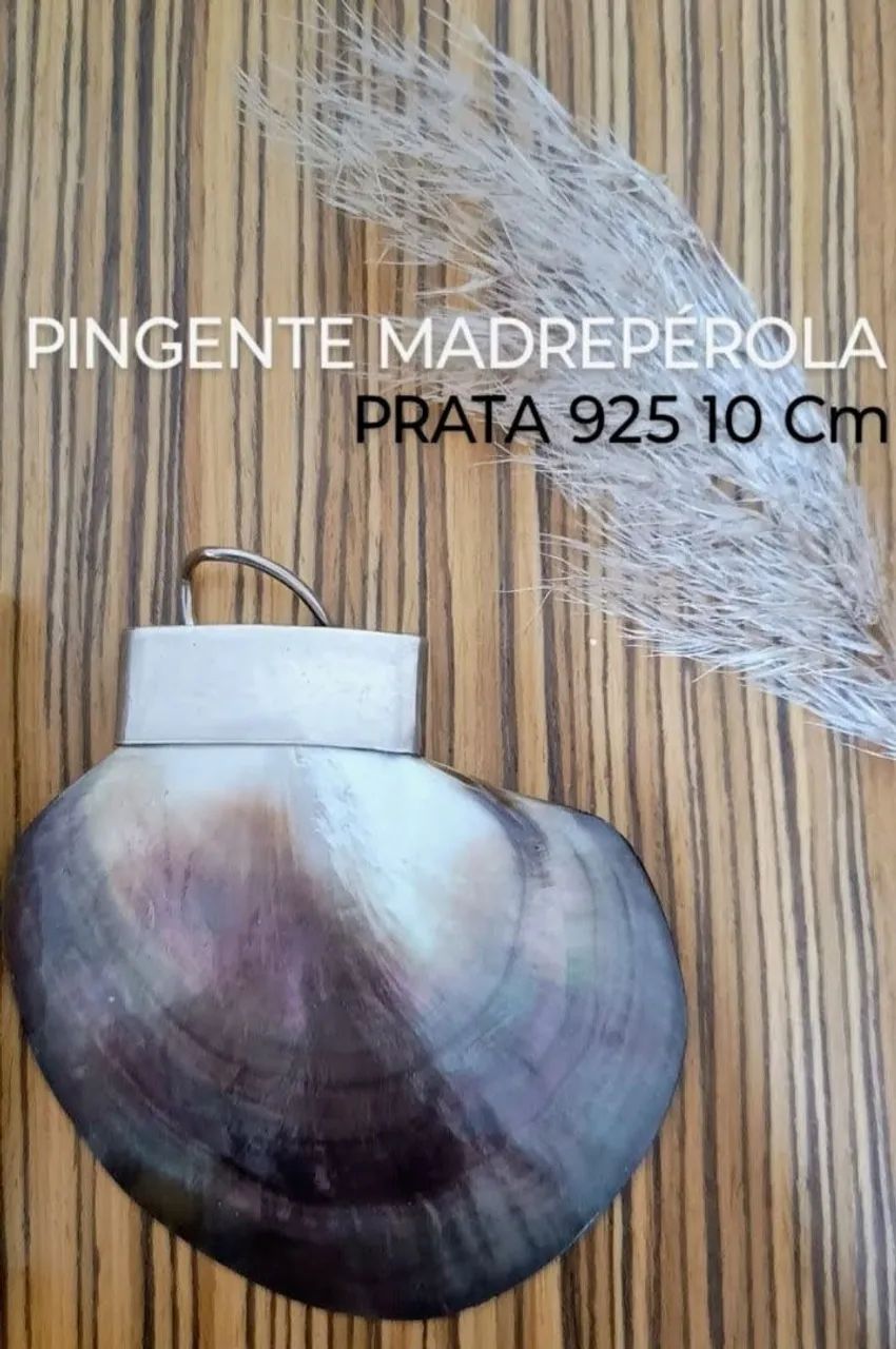 Pinjente Madrepérola e Prata 925 (novo) - Foto 3