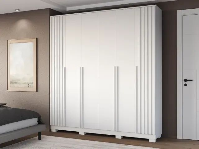 Guarda Roupa 6 Portas 4 Gavetas 100% MDF Jamile - Foto 2