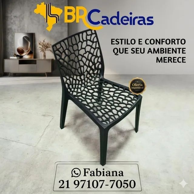 Cadeira Coral preta 
