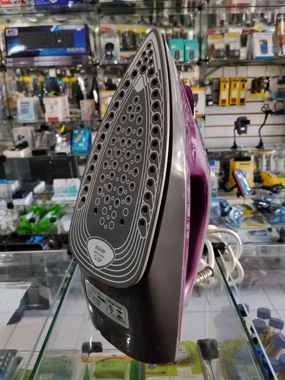 FERRO A VAPOR ARNO POWERGLISS 1750W 220V ROXO - USADO - Foto 2