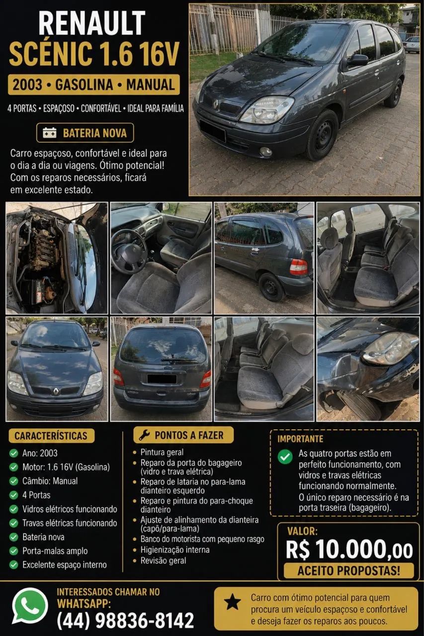 Renault Scenic Alize/ Expression 1.6 16V Mec. 2003
