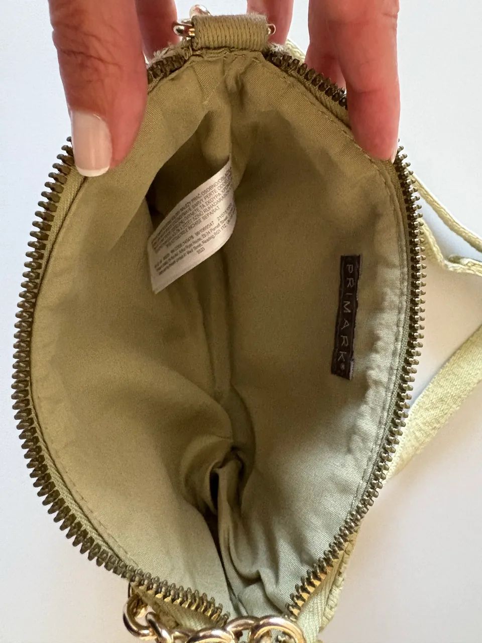 Bolsinha primark de tecido verde clara  - Foto 4