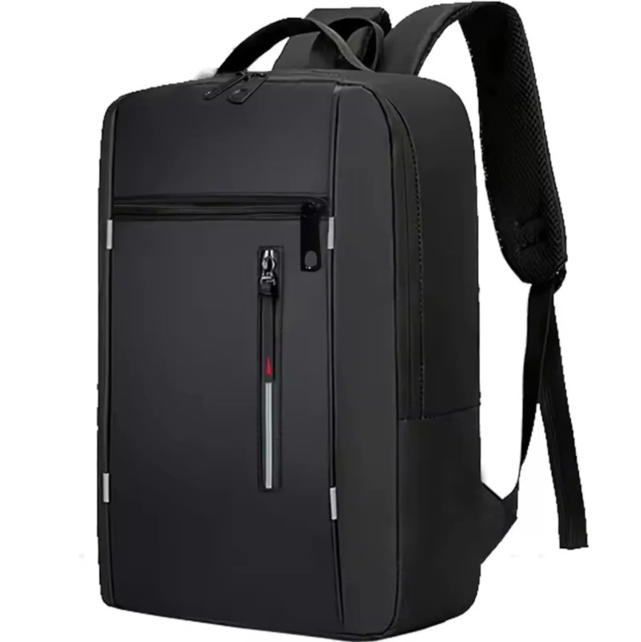 Mochila de Nylon preta. (NOVA)