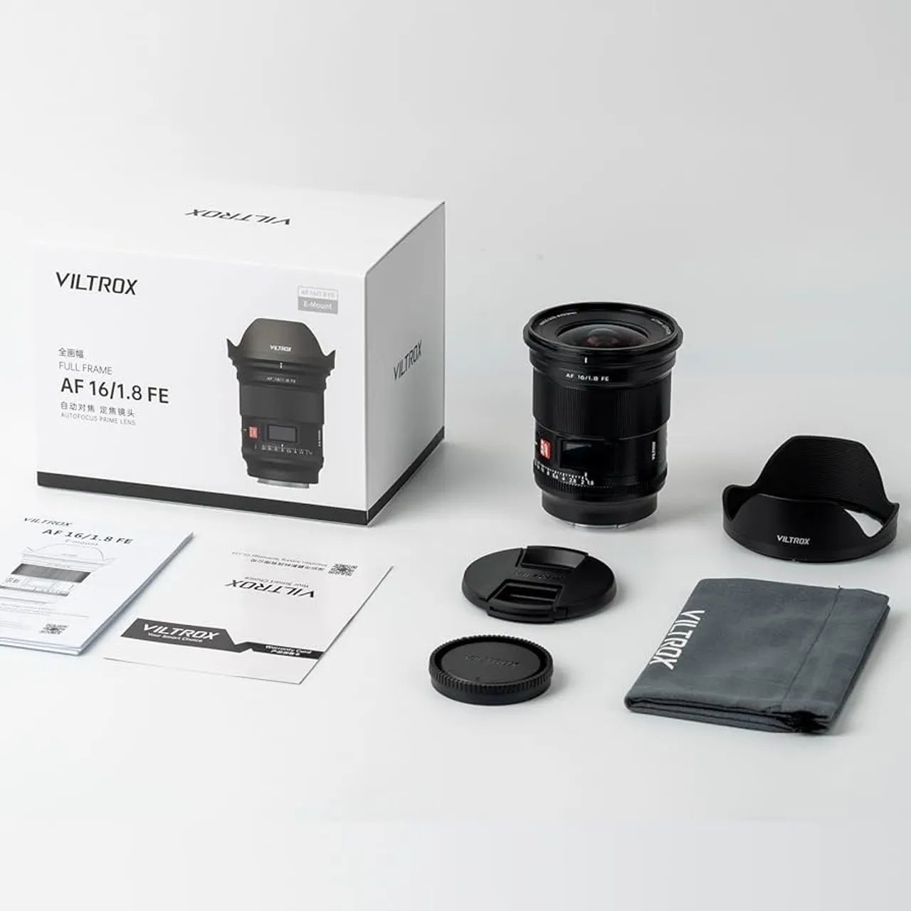 Viltrox AF 16mm F1.8 FE Sony E MOUNT Full-Frame Lente - Acessórios