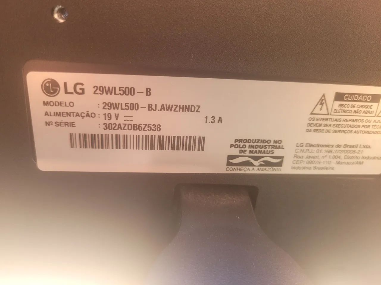 Monitor LG ultra wide tela quebrada  - Foto 2