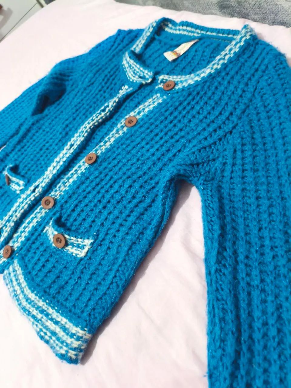 Casaco tricô P brechó Marisa  - Foto 4