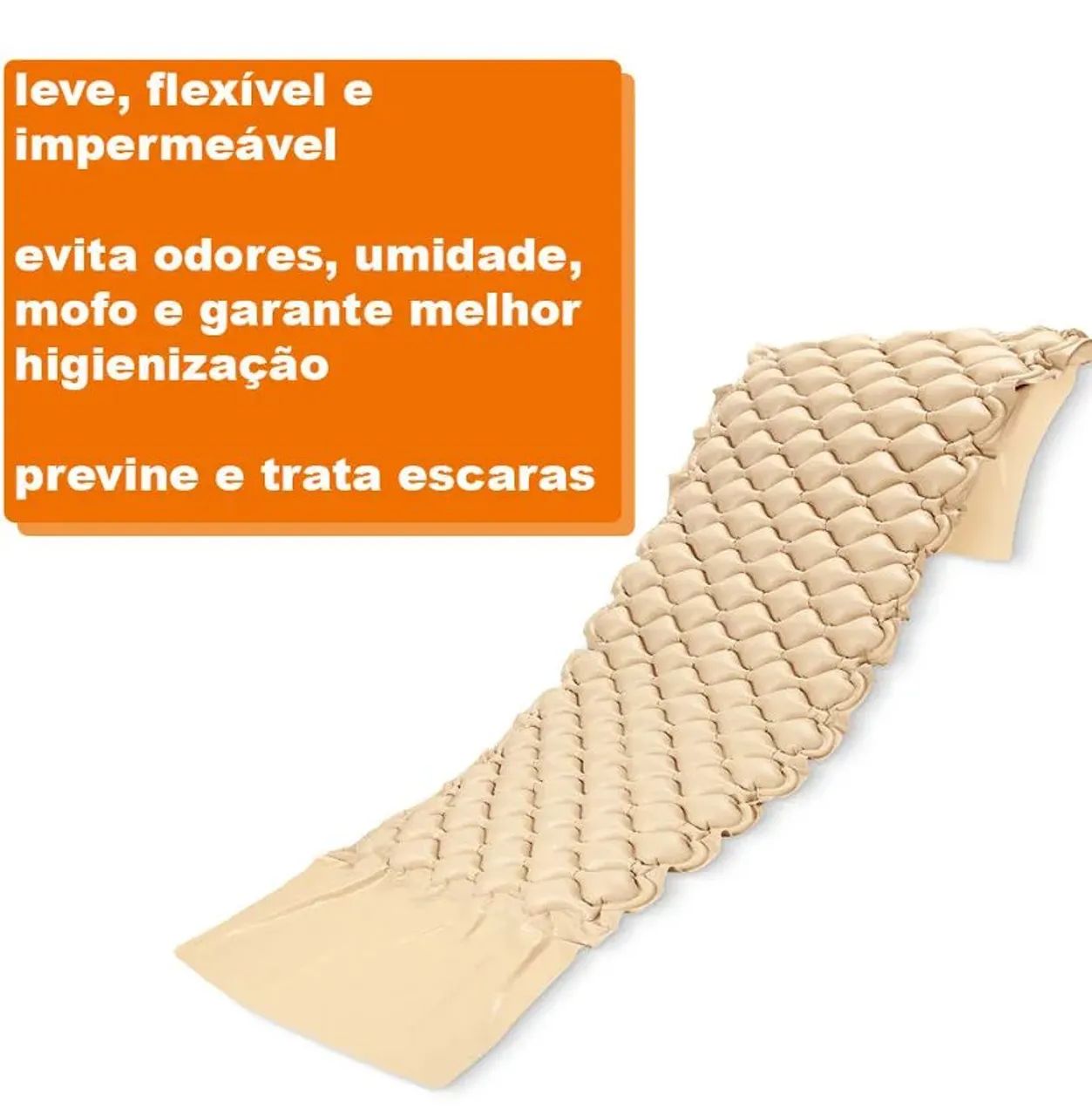 Colchão pneumático hidroligt c/ bomba compressora - Foto 4