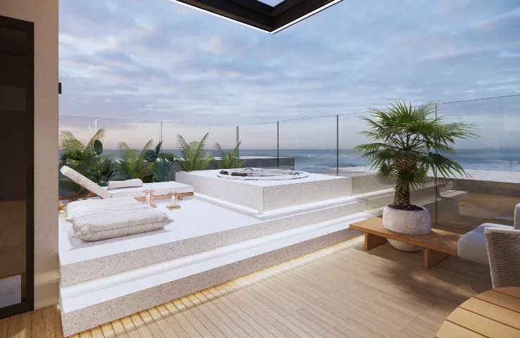 Cobertura Duplex no melhor de Tabatinga no Litoral Sul - 142 metros Areia de Tabatinga - Foto 5
