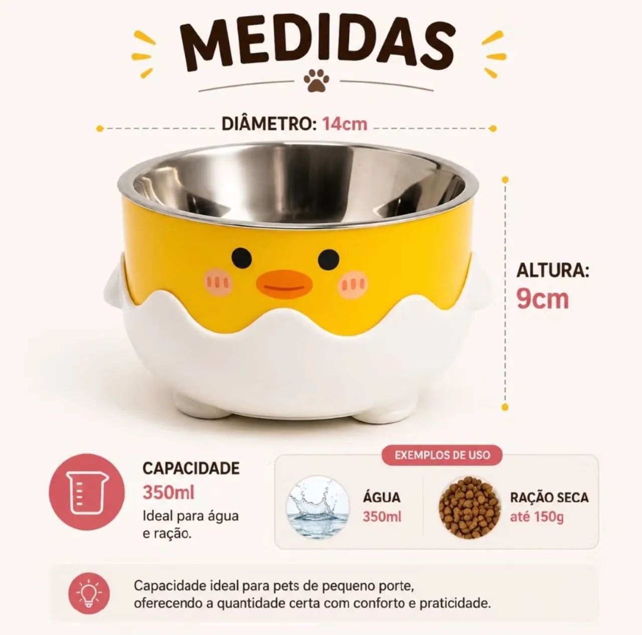 Comedouro para cachorro e gato - lindo e confortável  - Foto 4