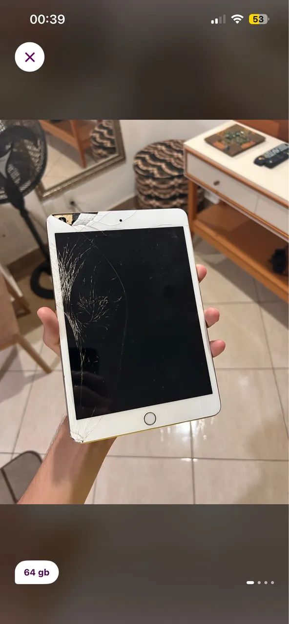 iPad mini 3 - 64gb armazenamento (necessita de troca de tela) - Foto 3