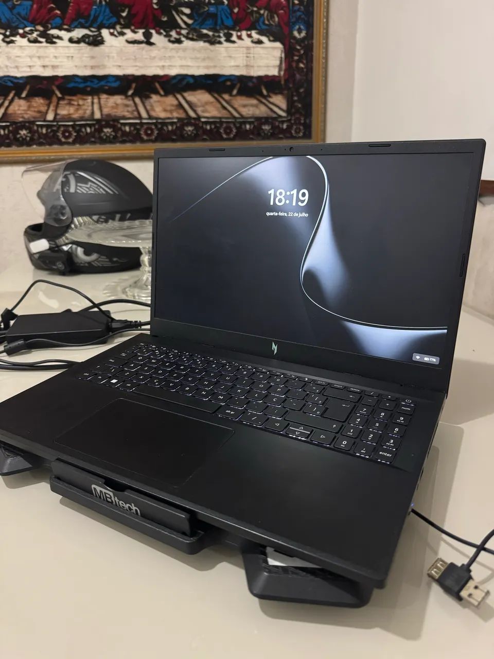 Notebook gamer acer nitro V15 rtx 3050 16gb - Foto 2