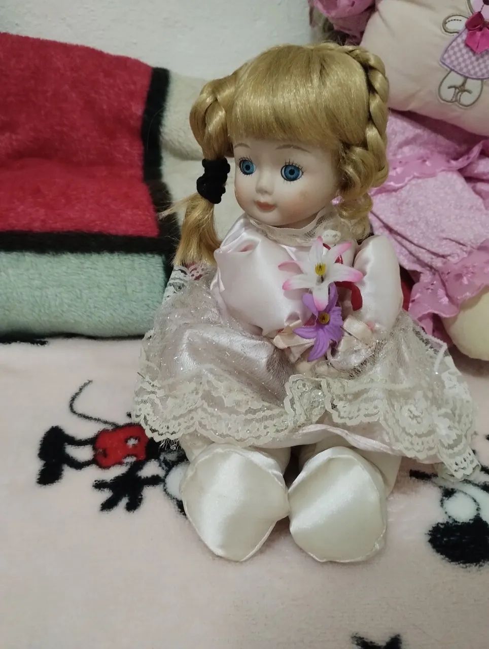 Boneca Antiga Cabeça porcelana  - Foto 3