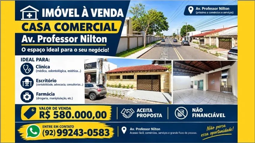 CASA COMERCIAL À VENDA