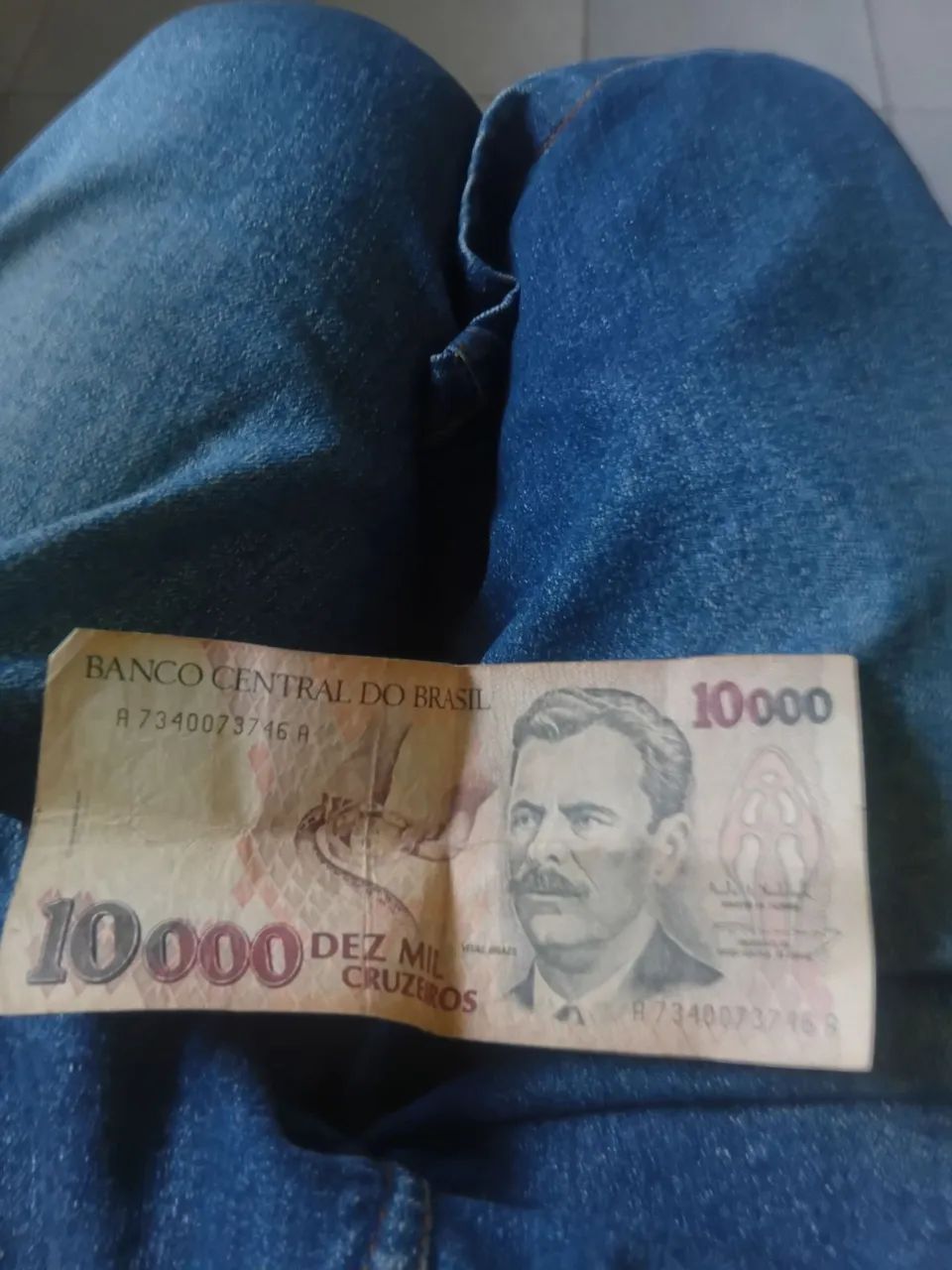 Nota antiga de 10000 cruzeiros