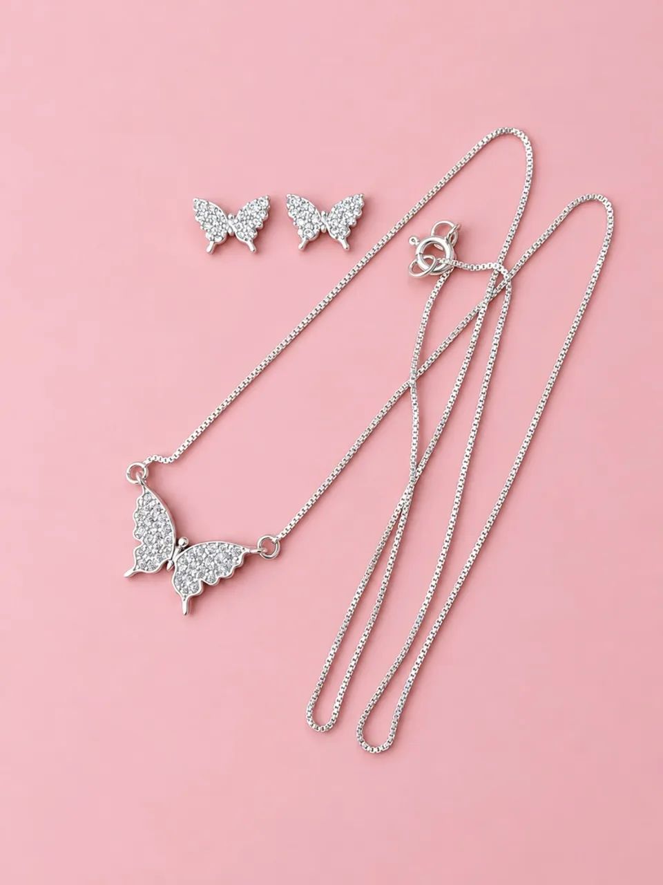 Conjunto de prata 925 legítima 