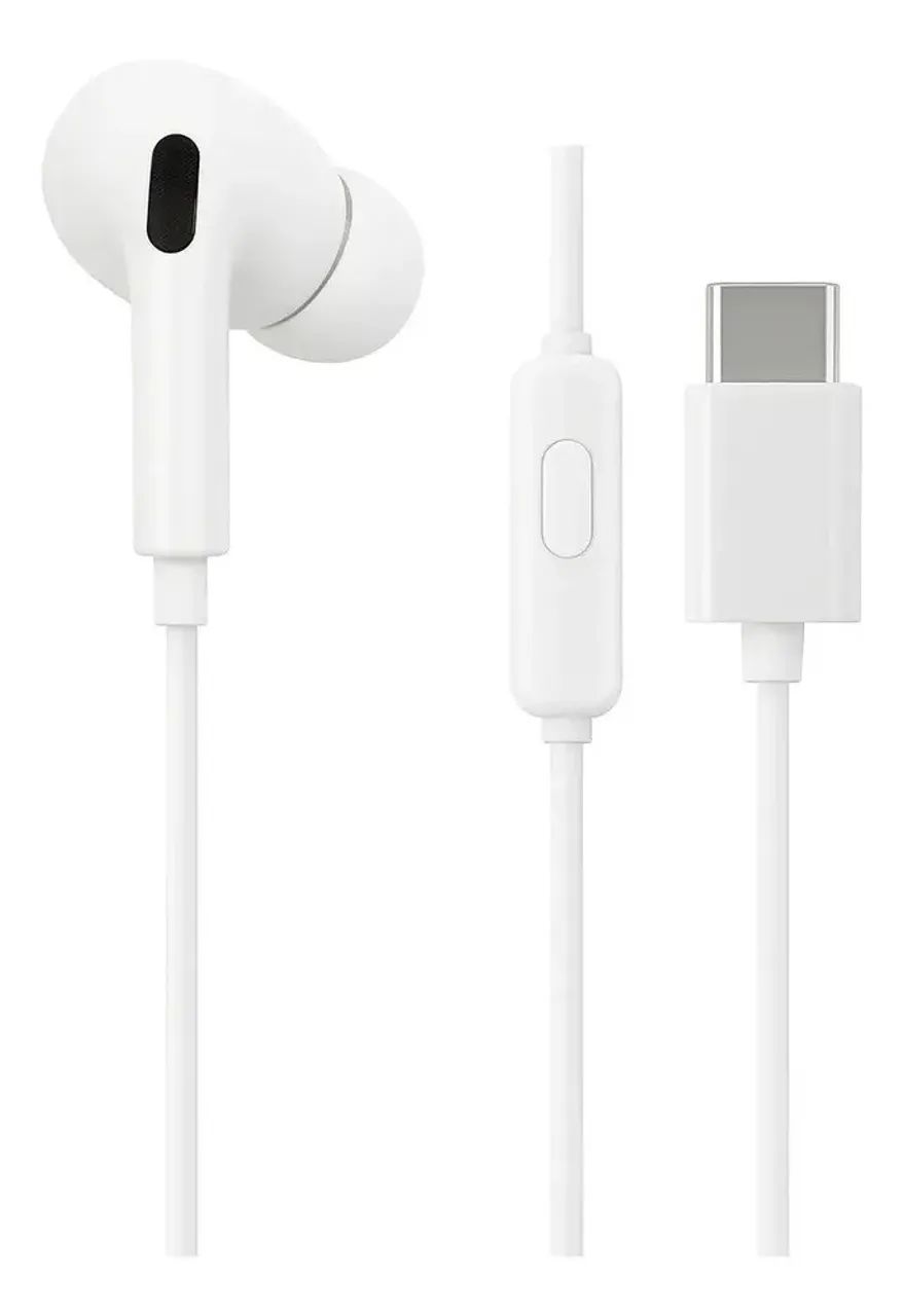 Fone De Ouvido Usb-c Com Microfone Branco - Foto 3