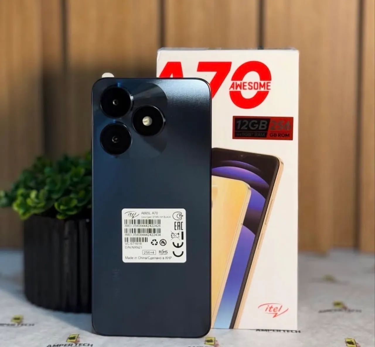 Celular Itel A70 4G 256GB 04GB RAM Preto 