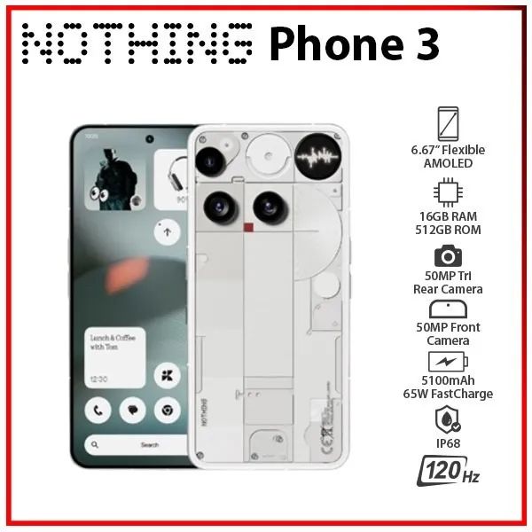Nothing Phone3 16GB 512GB 8SGEN4  - Foto 3
