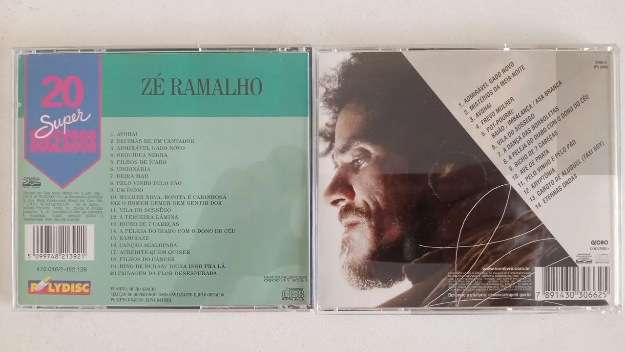 Zé Ramalho 2 Cds Perfil e 20 Super Sucessos - Foto 2