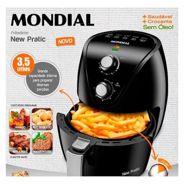 Mondial 1500W Fritadeira Elétrica Prática e Compacta - Foto 2