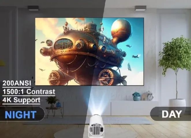 Projetor HY300 Original Smart Android 11 4K Wi-Fi Bluetooth - Foto 3