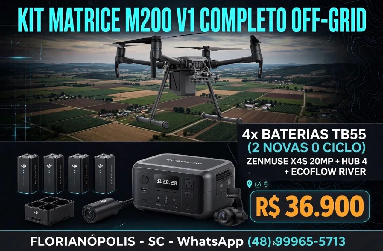 VENDO KIT MATRICE 200 V1 COMPLETO OFF-GRID - PRONTO PRA TOPOGRAFIA