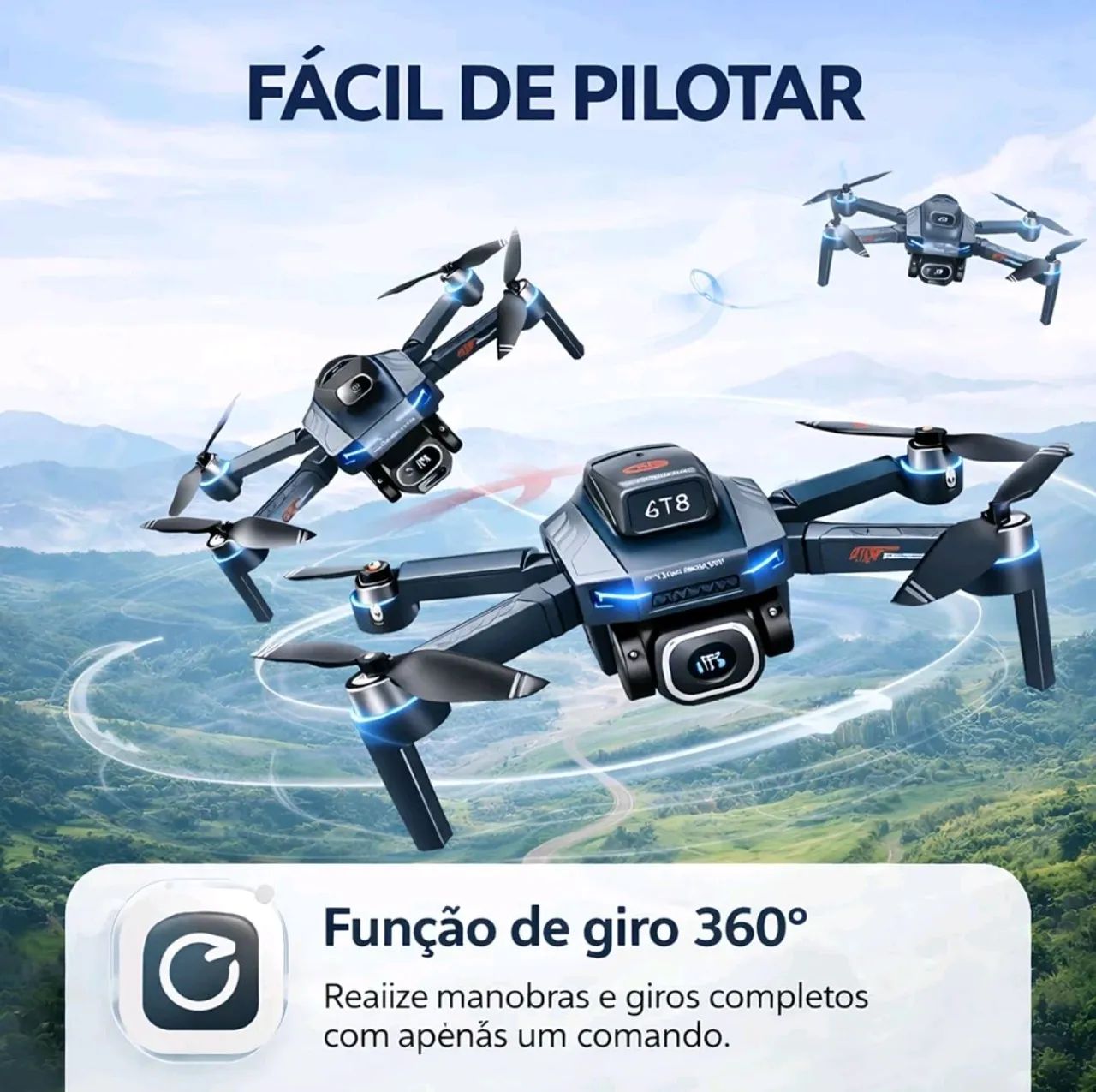 Drone GT8 (Nível intermediário) - Foto 5
