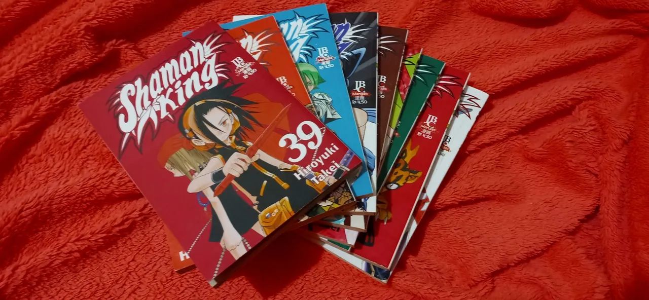 Mangá Shaman King - Vol. 39 ao 47 - Editora JBC (1ª Edição / Meio-Tanko)