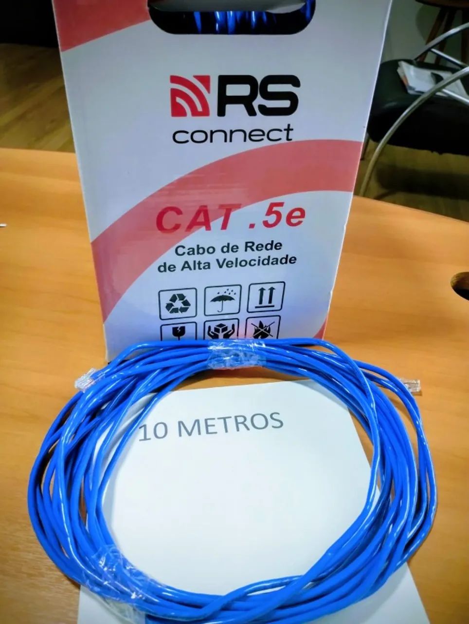 Cabo de rede RJ45 10 metros - Entrega GRÁTIS em Campo Grande MS