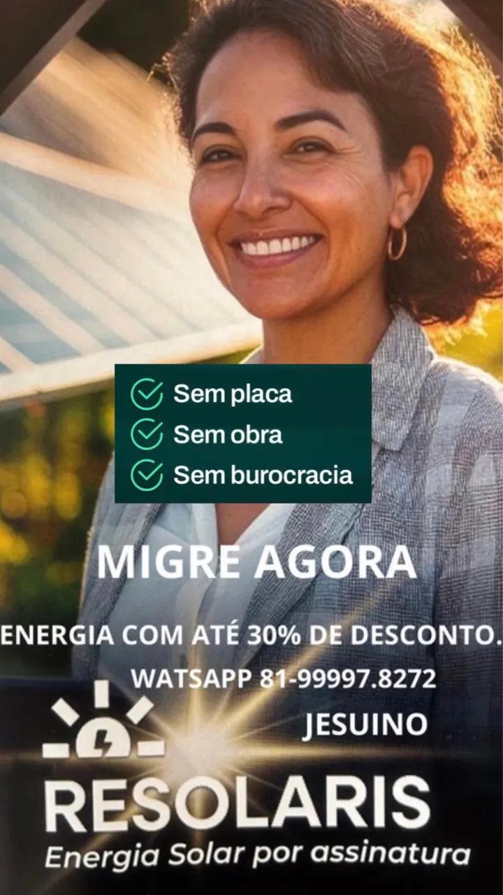 ENERGIA SOLAR ATÉ 30% DE DESCONTO DA SUA CONTA TODO ESTADO DE PERNAMBUCO  - Foto 3