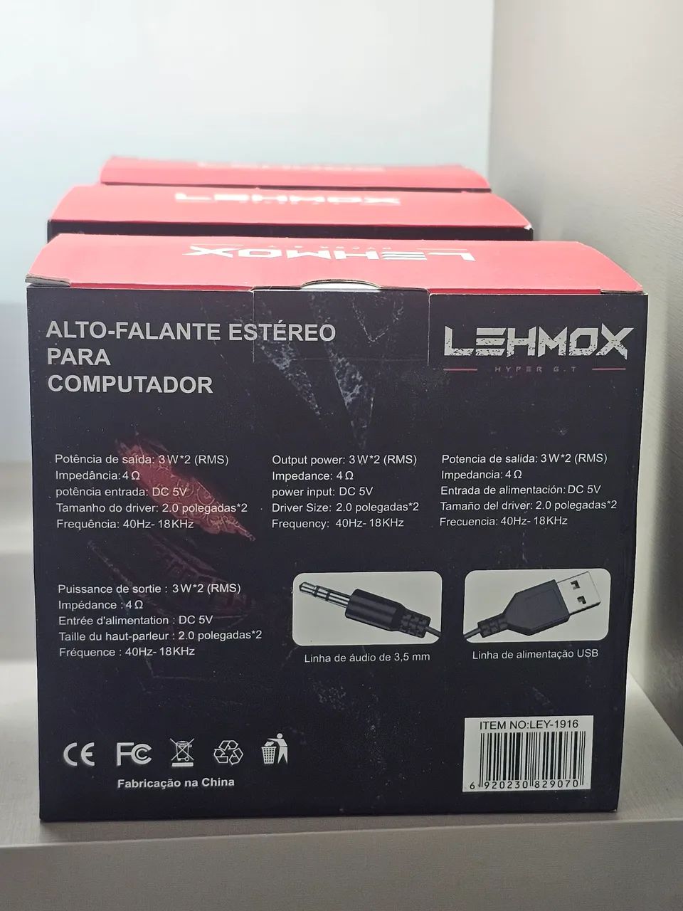 Caixa de Som Gamer RGB PC. - Foto 2