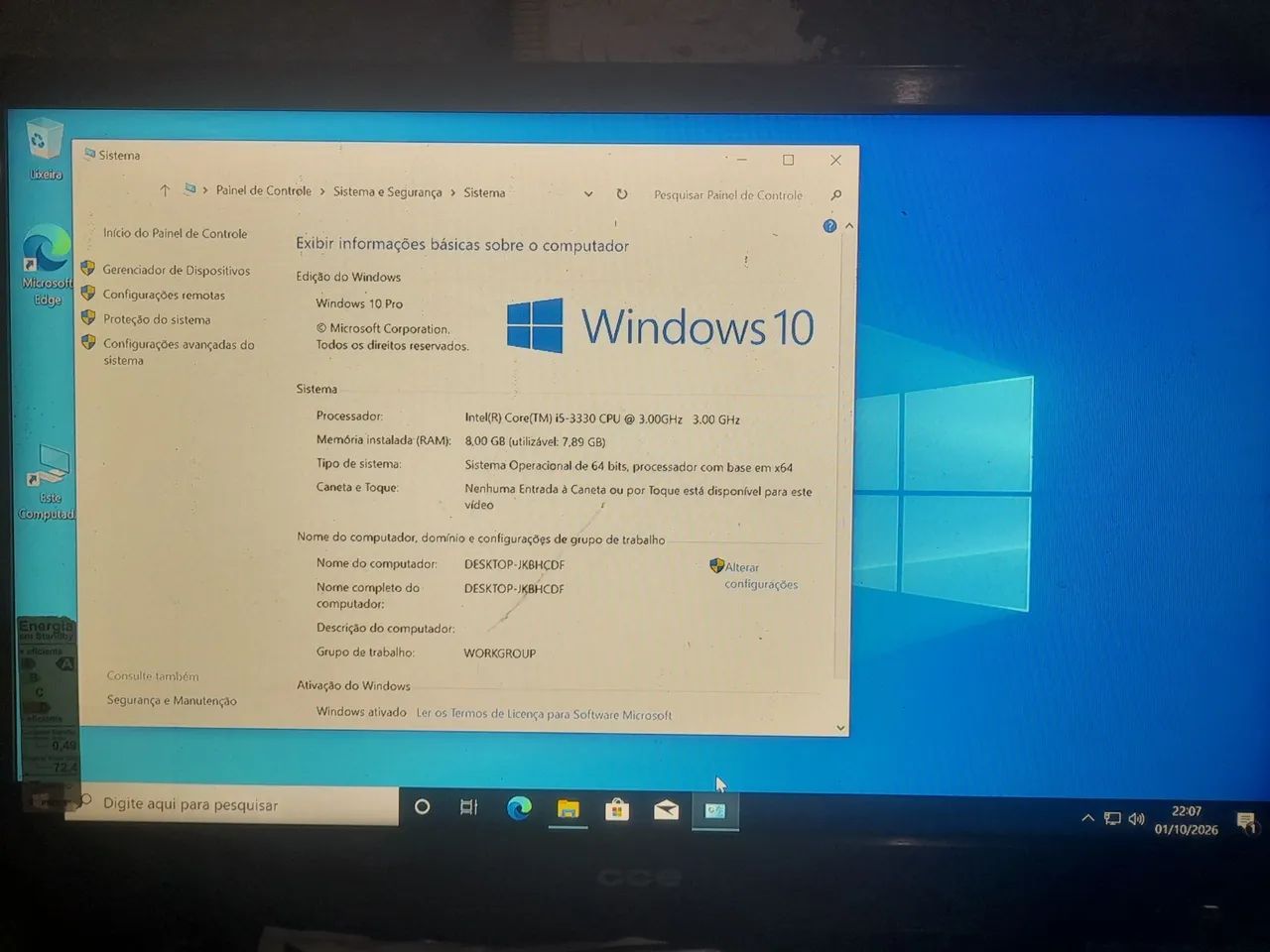 CPU i5 terceira geração 