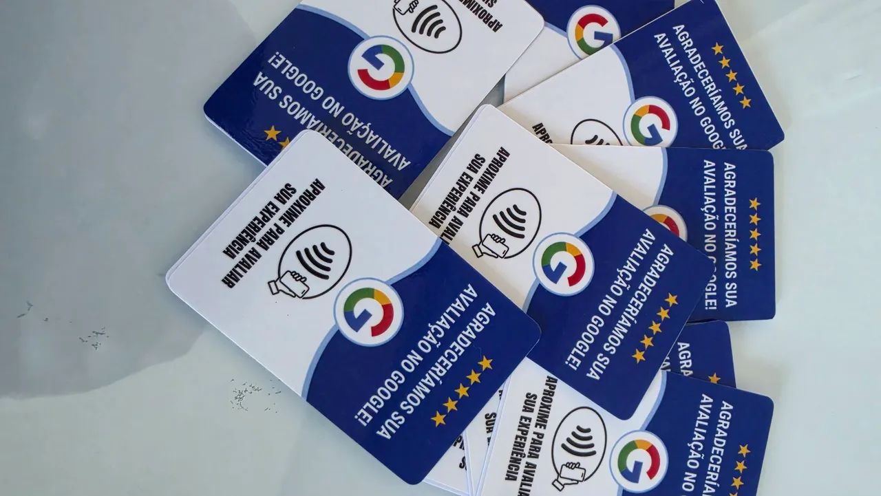 Cartão de Avaliação Google NFC - Aumente suas Notas e Clientes