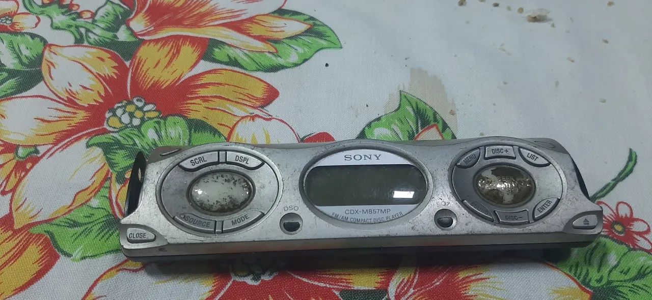 Frente SonyCDX M857MP (SUCATA) (SÓ ESSE FIM SEMANA)