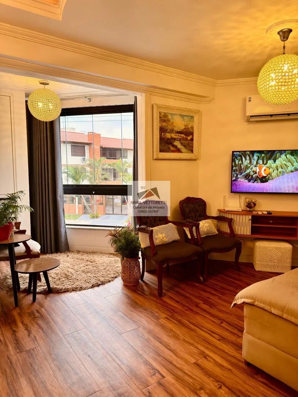 Apartamento mobiliado 2 dormitórios vista mar! - Foto 2