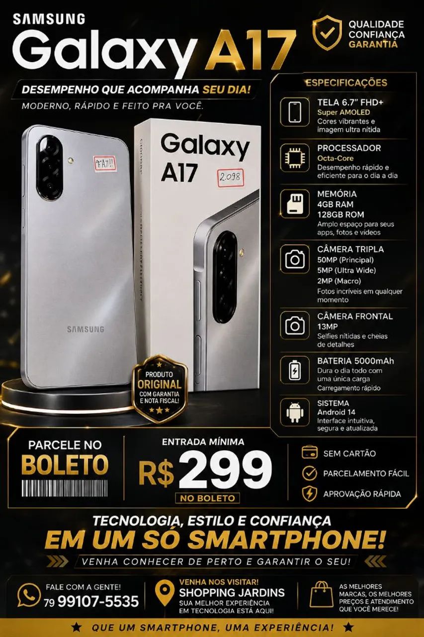 COMPRE JA SEU CELULAR LACRADO NO NOSSO BOLETO EMTRADA MINIMA DE 299$ 