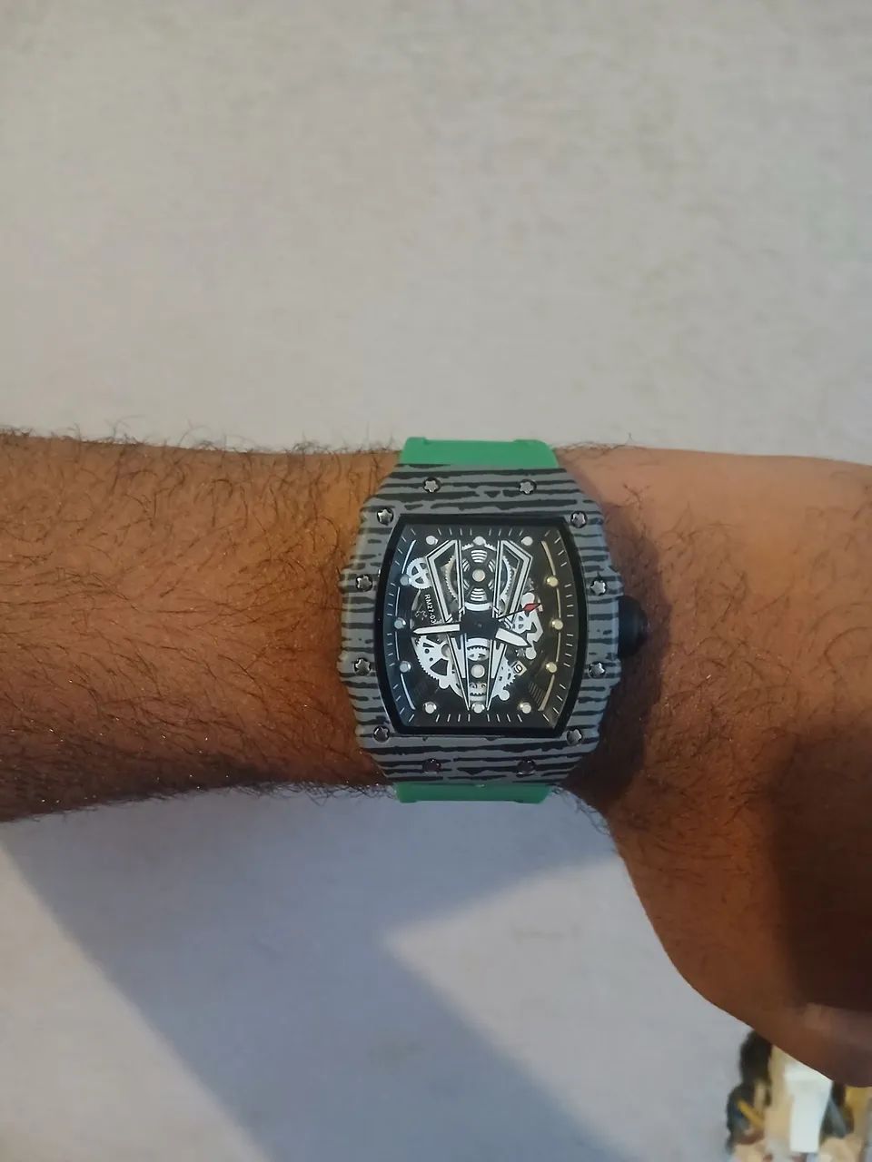Relógio Masculino Original Cor Verde Resistente a água - Foto 2