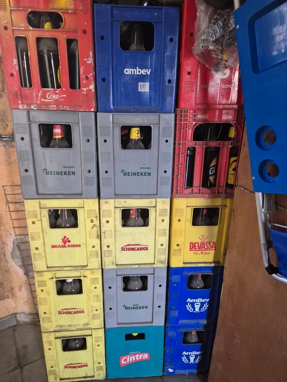 Engradados de cerveja