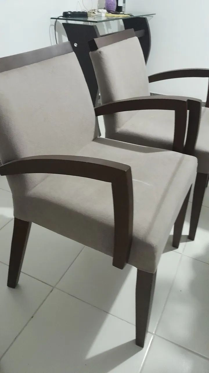 Poltronas em madeira pura. - Foto 2