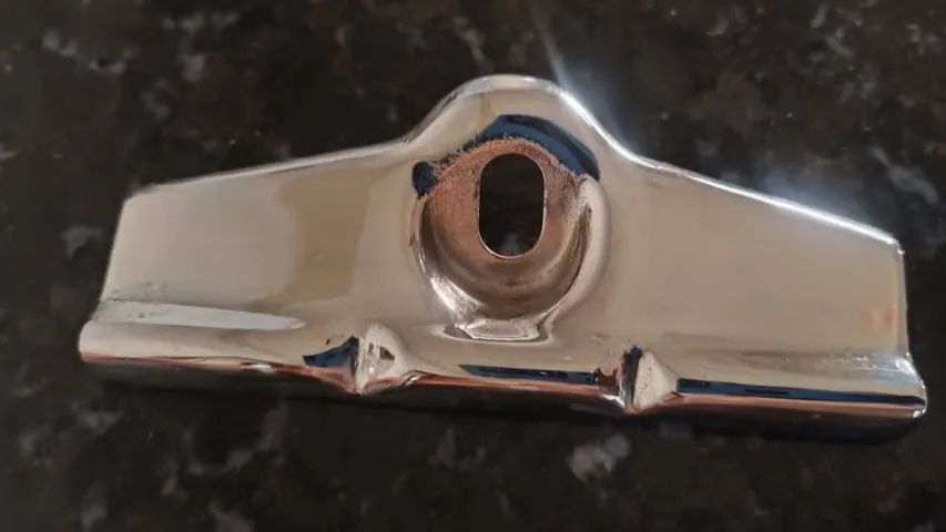 Suporte Fixação Bateria Opala Caravan Original Gm Cromado - Foto 3