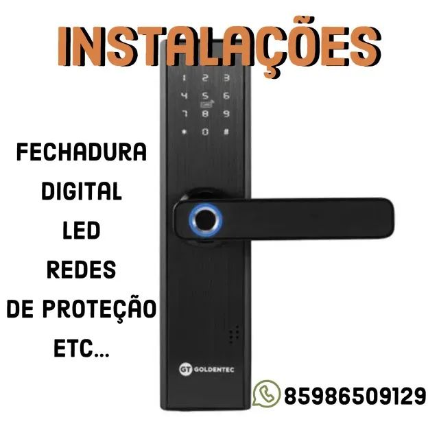 Instalação de fechadura digital 