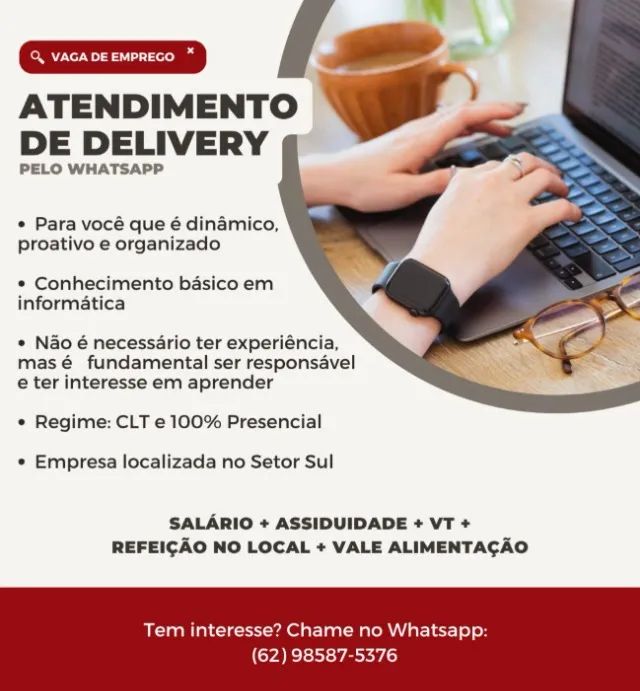 Atendente de Whatsapp (Delivery)
