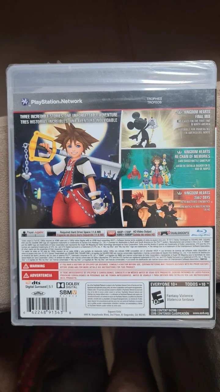Ps3 kINGDOM HEARTS HD REMIX LACRADO 2 JOGOS - Foto 2