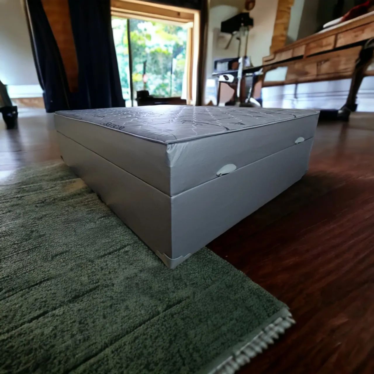 Cama box Baú casal Com colchão Acoplada d33 - Foto 3