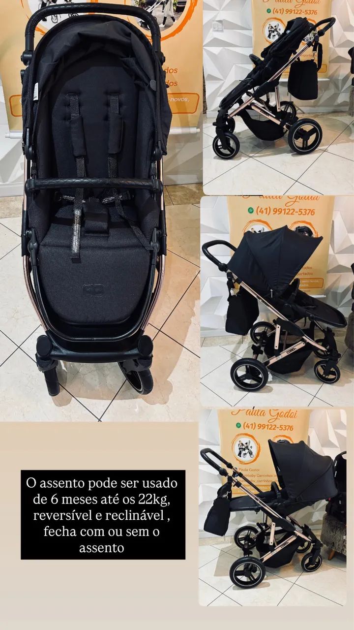 Trio ABC DESIGN COMO4 Diamond rose com isofix 