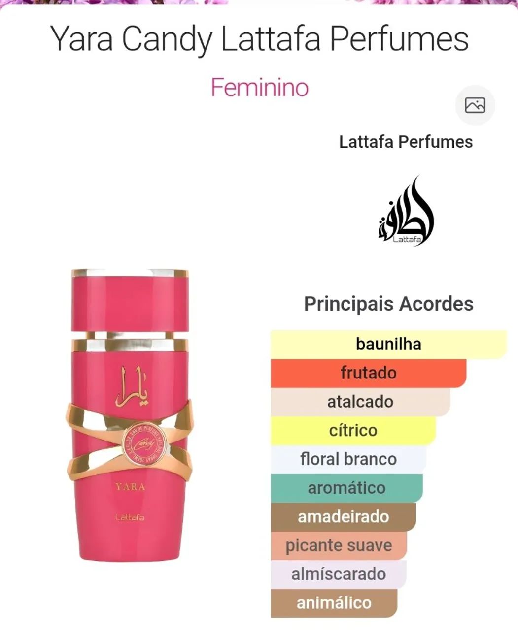 Lataffa YARA CANDY original e lacrado - Foto 4