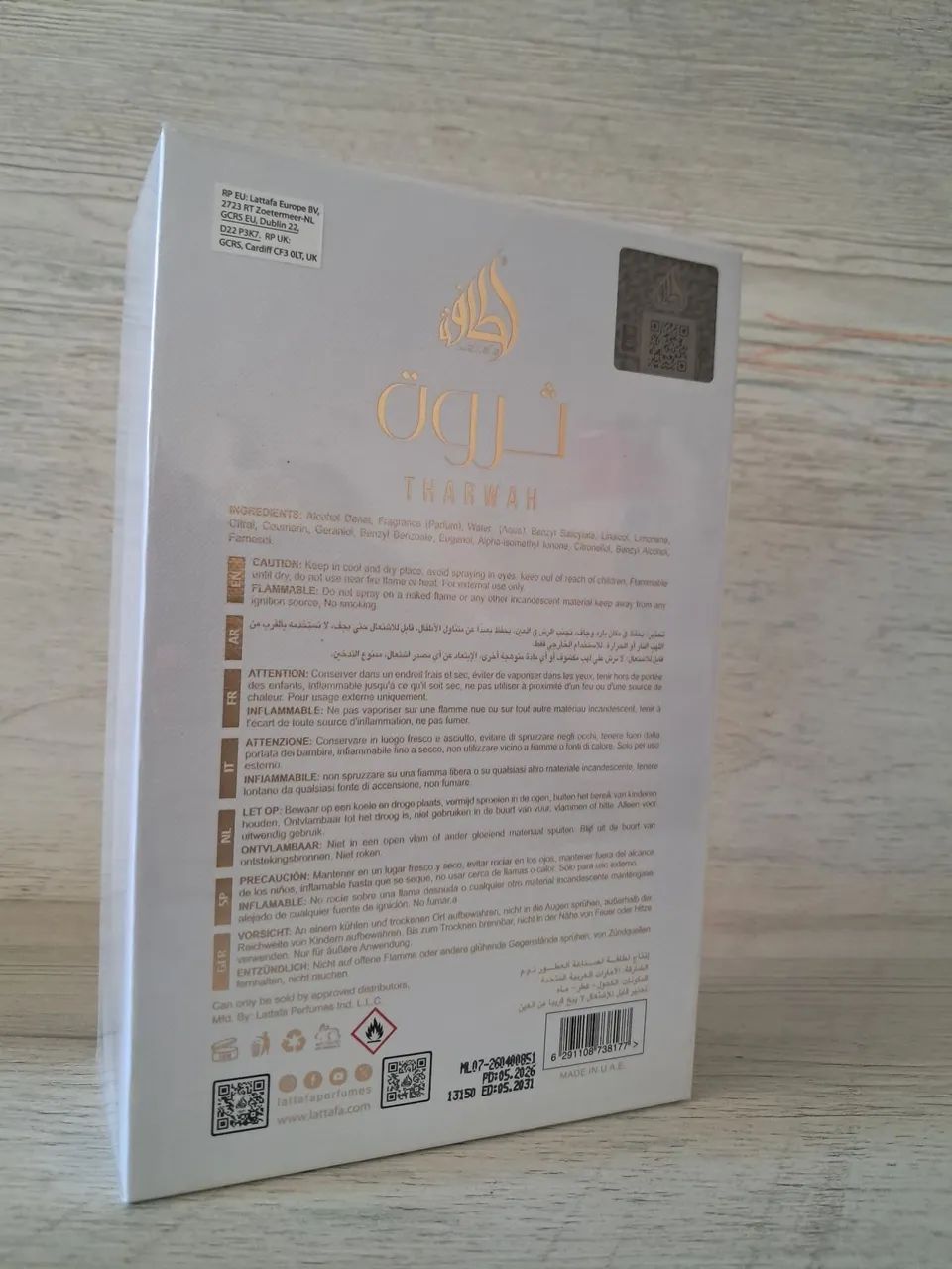 Perfume Lattafa Pride Tharwah Gold Eau de Parfum 100 ml feminino - Foto 2